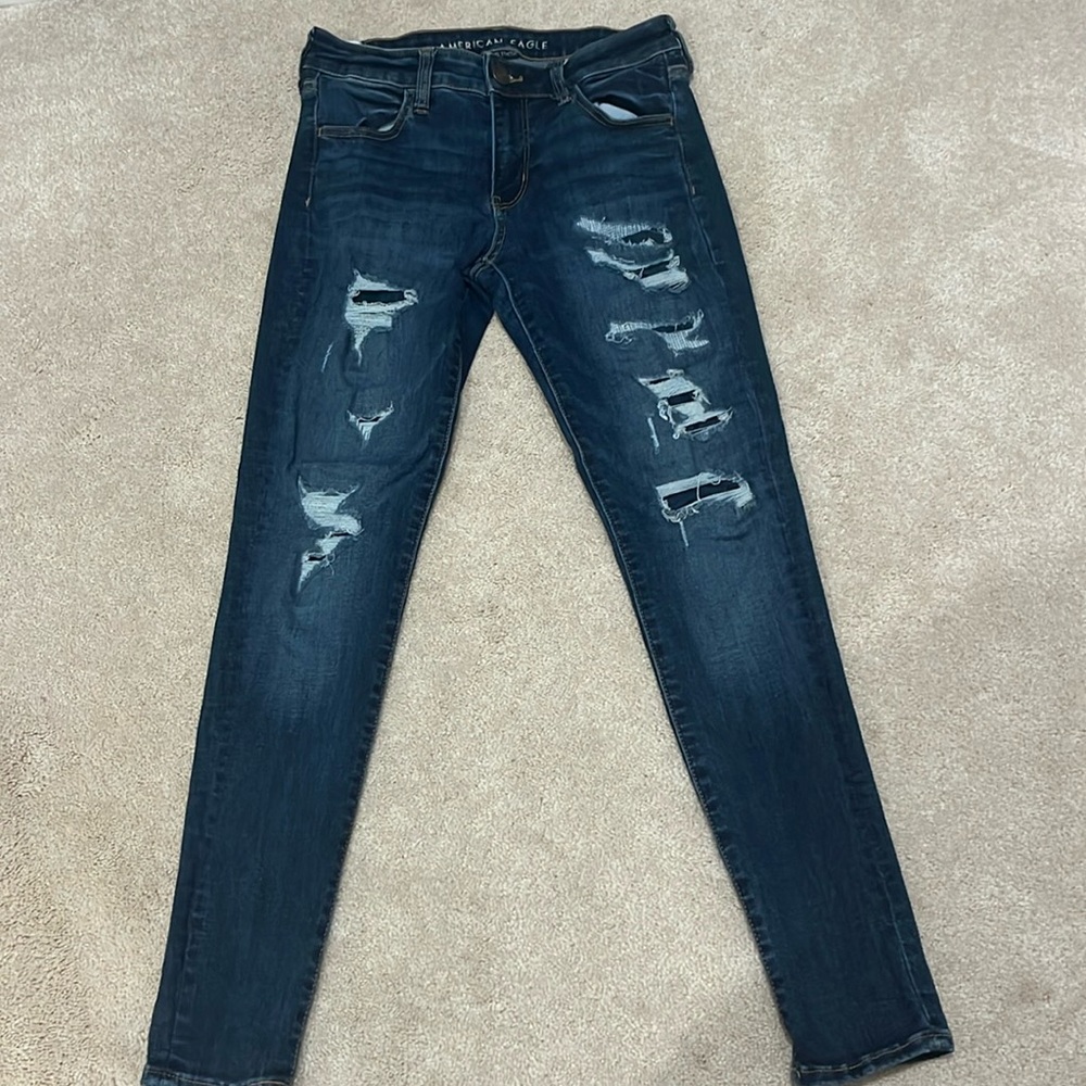 AMERICAN EAGLE RIPPED JEANS NEXT LEVEL STRETCH